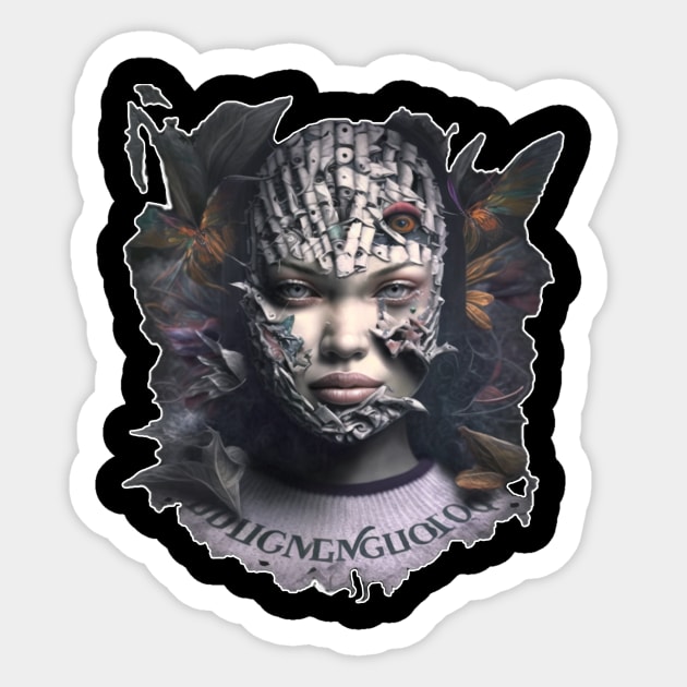 Chic Chill: The Balaclava Mask T-Shirt Sticker by Phantom Troupe